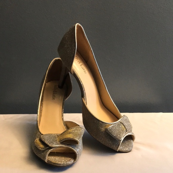 Kelly & Katie Shoes | Gold and Silver Sparkle Heel - Picture 4 of 4